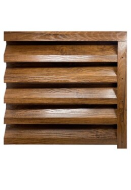 Еднолицева оградна щора “Алфа” – цвят “Орех”